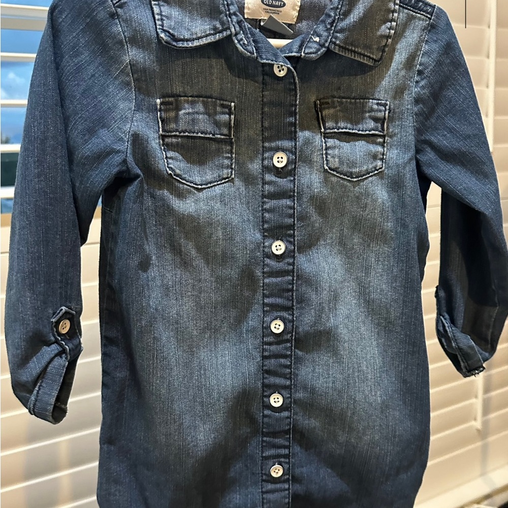 Old Navy Kids Blue Button-Down Shirt